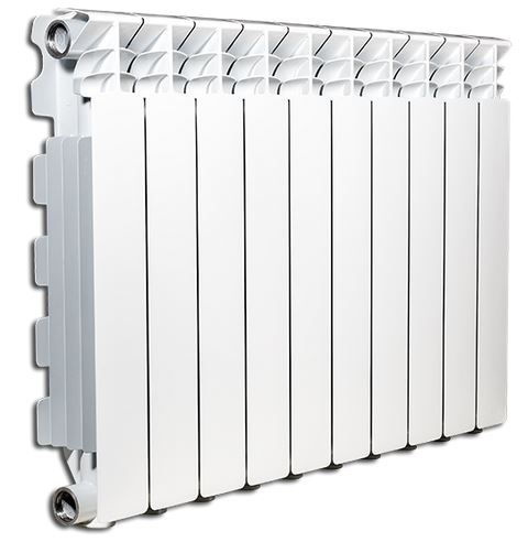 Radiatore in alluminio bianco da  800  mm (6 EL.) Exclusivo