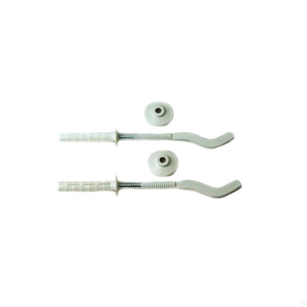 Viti bianche fissaradiatori in alluminio (conf. 2pz) da 220 mm