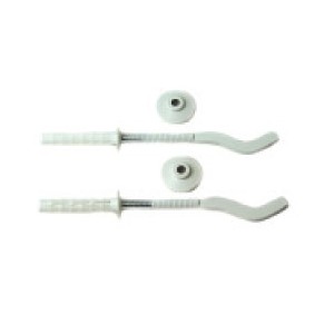 Viti bianche fissaradiatori alluminio (conf. 2pz) da 170 mm. (R.M.)
