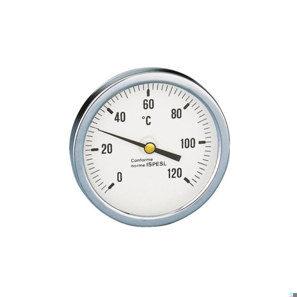 Termometro mm 80, gambo mm 100 attacco posteriore, 120°C