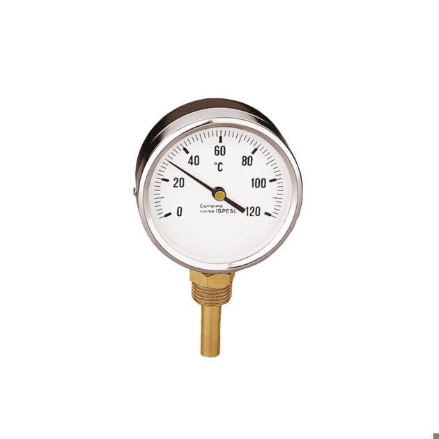 Termometro mm 80, gambo mm 50, attacco radiale, 120°C