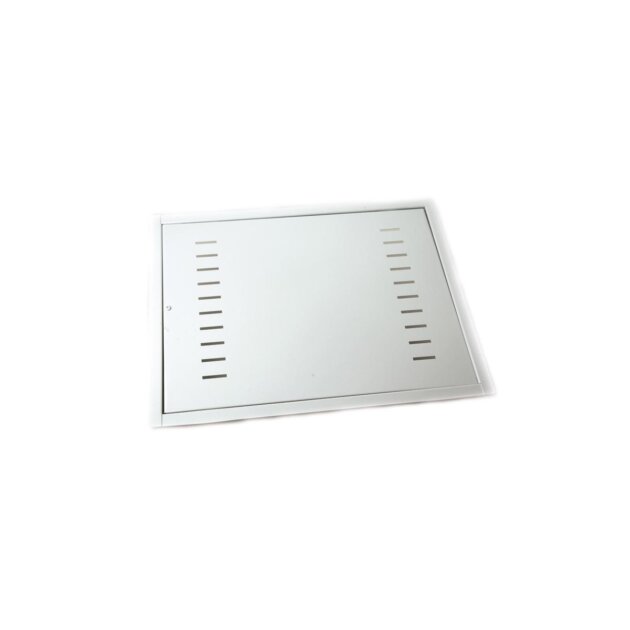 Sportello in acciaio bianco per collettore da 400 x 300 mm