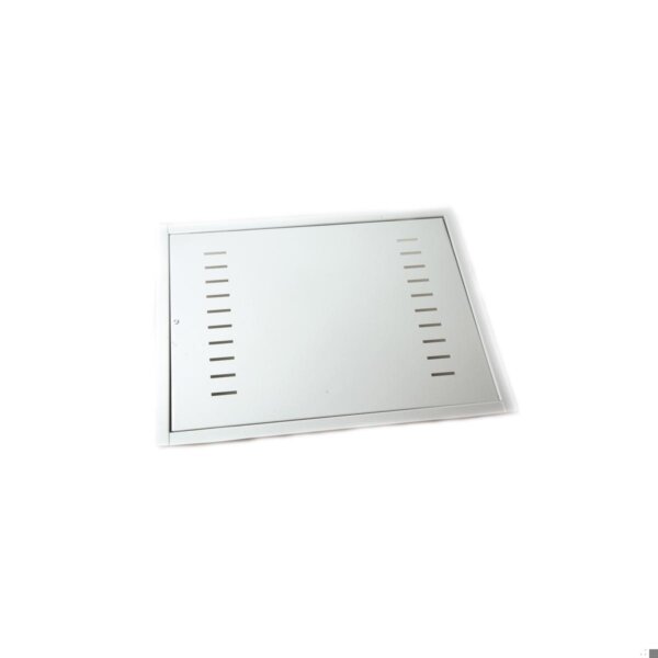 Sportello in acciaio bianco per collettore da 600 x 300 mm