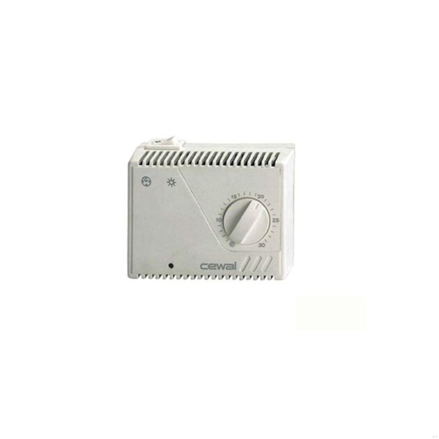 Termostato ambiente con interruttore On/off, selettore Estate/Inverno e spia