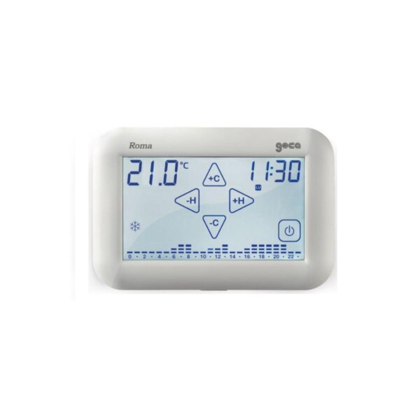 Cronotermostato touch digitale semincasso bianco Roma Wifi