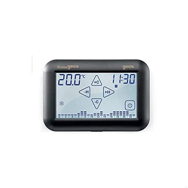 Cronotermostato touch digitale semincasso Roma Wifi  grigio