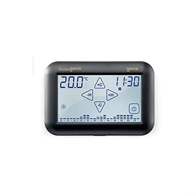 Cronotermostato touch digitale semincasso Roma Wifi  grigio