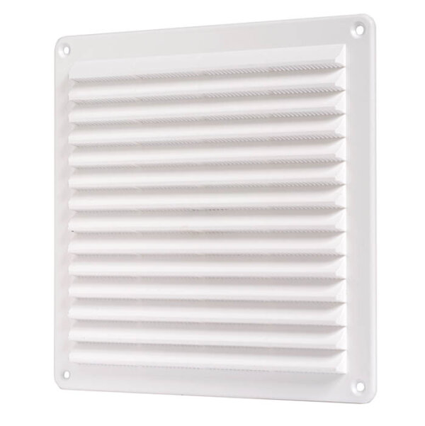 Griglia quadra in plastica con rete per aerazione da 230 x 430 mm