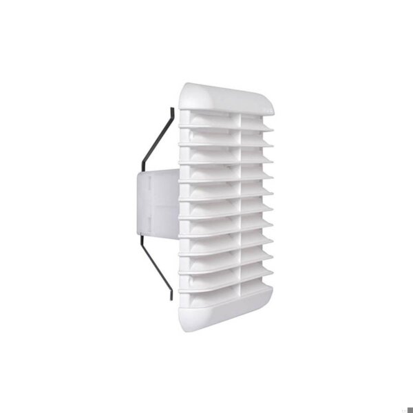 Griglia quadra in plastica con rete per aerazione a norme da 166 mm