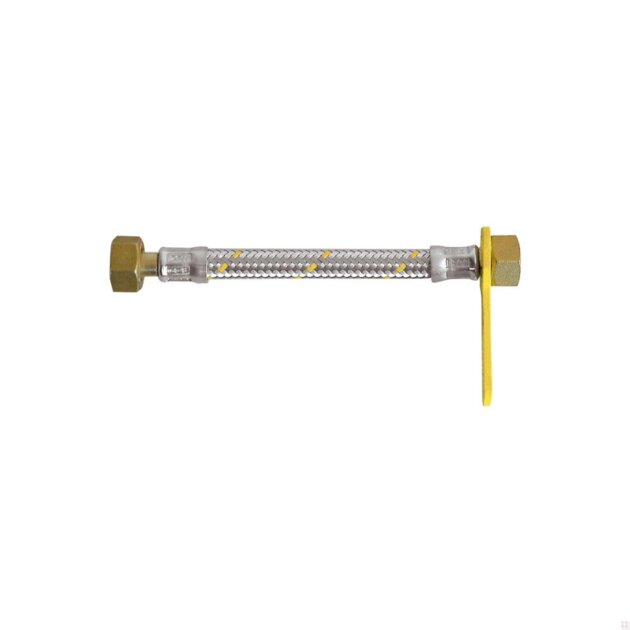 Flessibile per centralina gas  FF  da  1/2  per 1000 mm Parinox