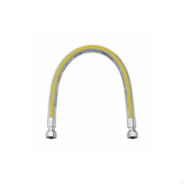 Flessibile per gas  FF  da  1/2  a norma  EN 14800  da  1000  mm