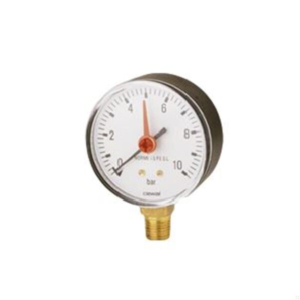 Manometro per gas secondo norme I.S.P.E.S.L., attacco radiale conico, 1/4