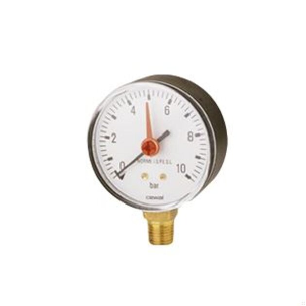 Manometro per gas secondo norme I.S.P.E.S.L., attacco radiale conico, 1/4