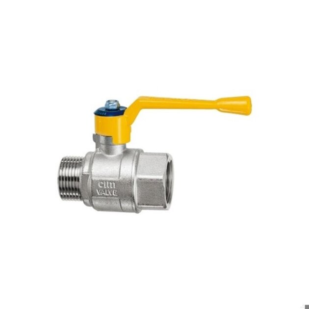 Valvola a sfera per gas con leva  MF  da  1/2,  CIM