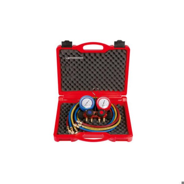 Kit gruppi manometrici a 4 vie per gas  R410A-R32