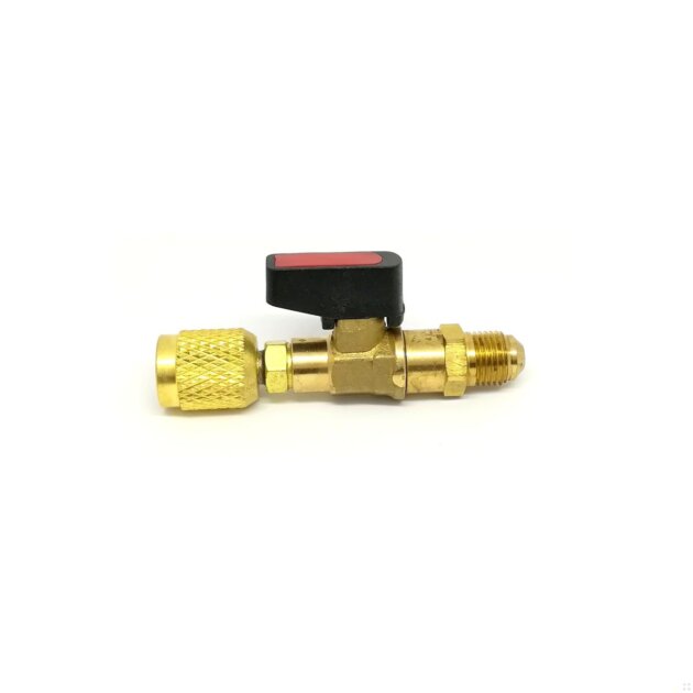 Rubinetto per bombola R32 - 1/2 F  ACME Sx x 5/16 M SAE