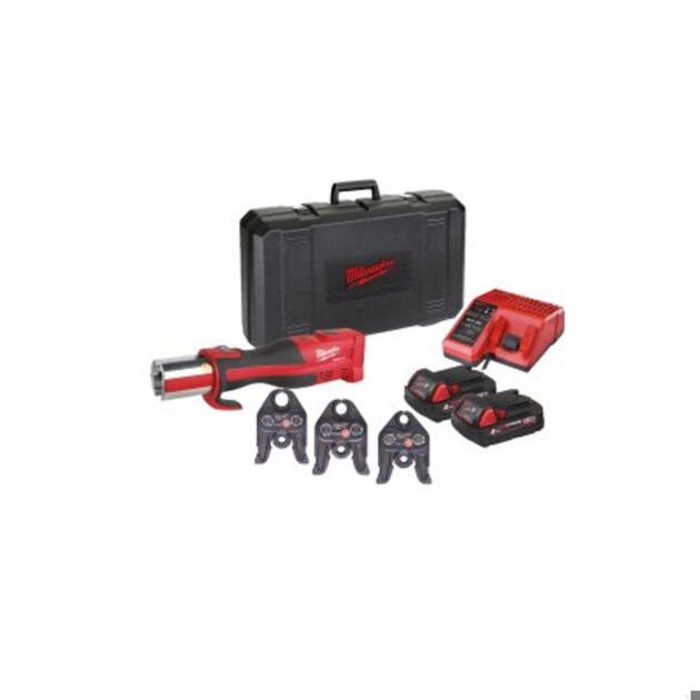 Milwaukee - Pressatrice a batteria M18 BLHPT-202C + Set Ganasce