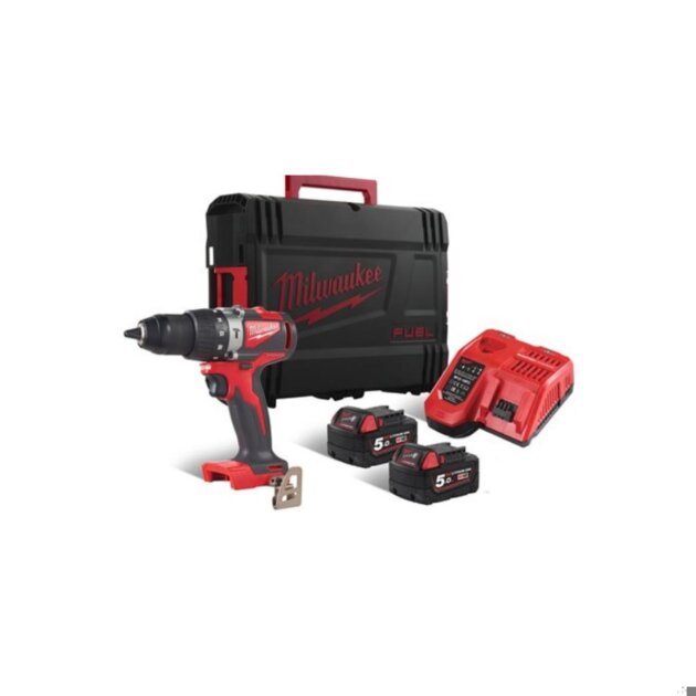 Kit Trapano avvitatore Brushless con Percuss. M18 BLPD2-502X + 2 Batteri