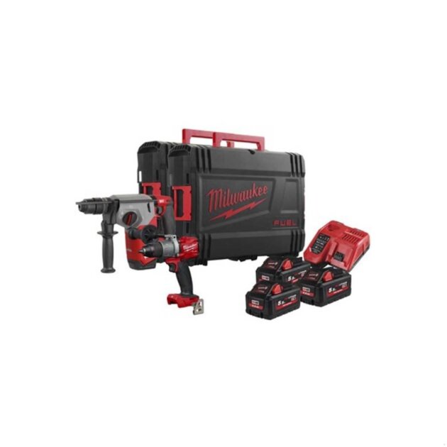 Kit Set M18 FPP2PA-553X con Trapano M18 FPD2 + Tassellatore M18 FHX + 3