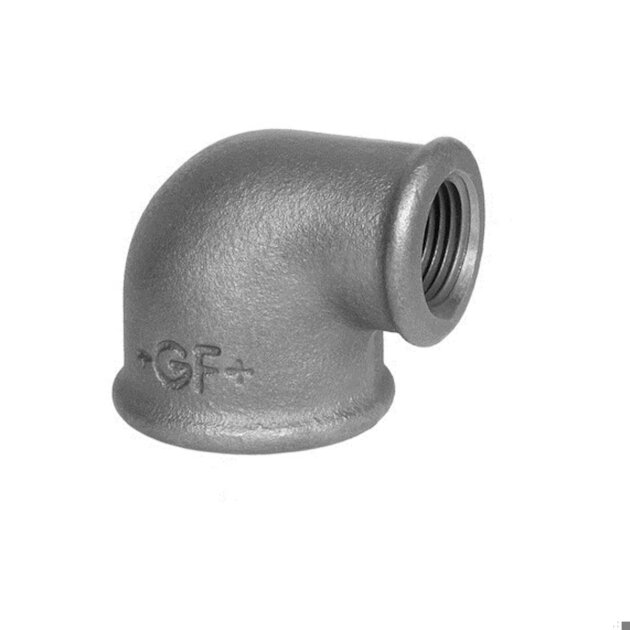 Gomito in ghisa zincata (90r) da 1'x1/2