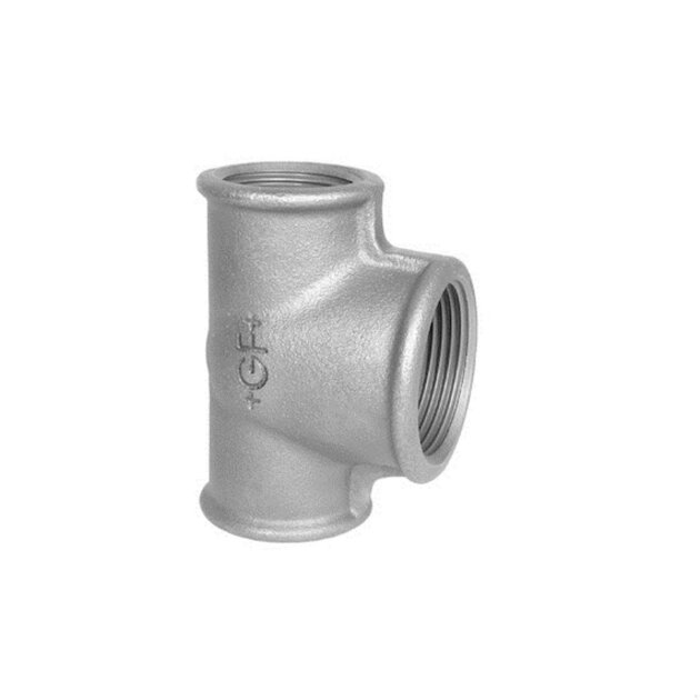 Ti in ghisa zincata (130r) da 1/2x3/4x1/2