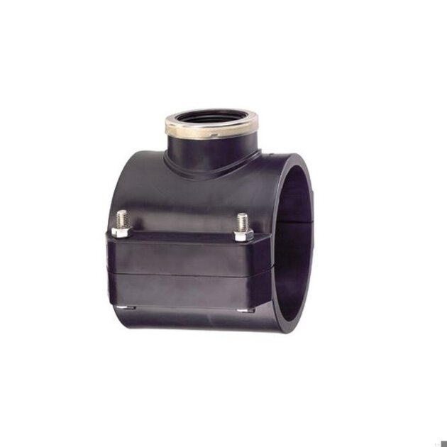 Plasson - Presa staffa in polipropilene per PE (016076) 75x1'