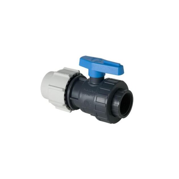 Valvola sfera in PVC per PE (1379) F 1/2