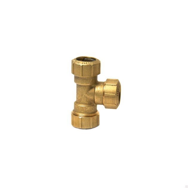 Ti in ottone per  PE  (030)  da  25