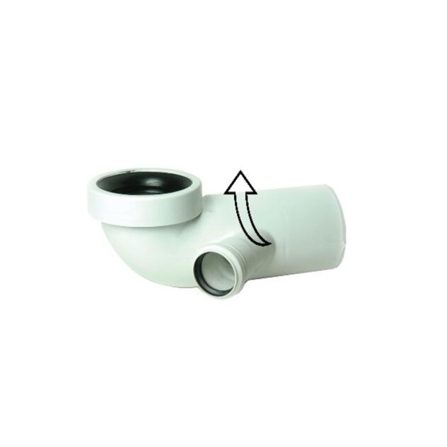 Raccordo curvo per wc derivazione orientabile (HTSB) 110 x 50