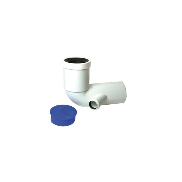 Raccordo curvo prolungato per wc (HTSBL) derivazione SX 110x40