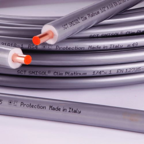 Rame rivestito per condizionamento  da  5/8 x 0,8 mm.   (15,875  mm)