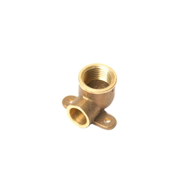 Gomito con staffa in bronzo a saldare (4472) Ø 14 x 1/2''