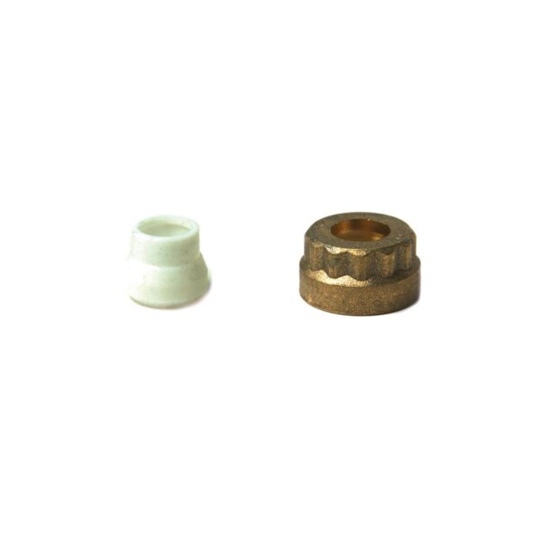 Raccordo con ogiva teflon (T54) rame/collettore
