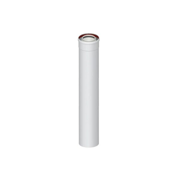 Elemento dritto coassiale L.1000 per caldaia a condensazione M/F DN60-100