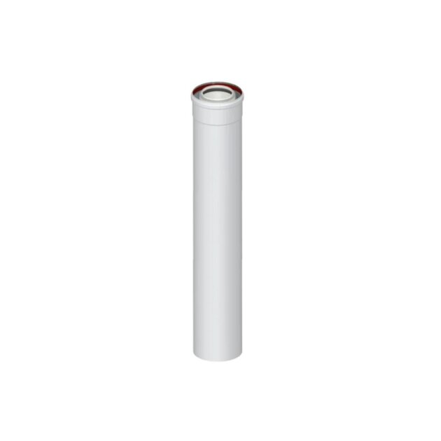 Elemento dritto coassiale L.1000 per caldaia a condensazione M/F DN60-100