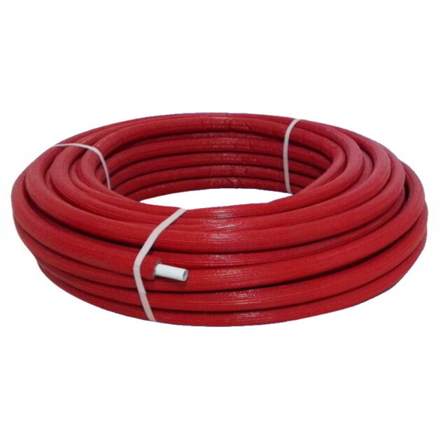 Tubo multistrato PERT/AL/PERT rivestito a norme da 20 ROSSO