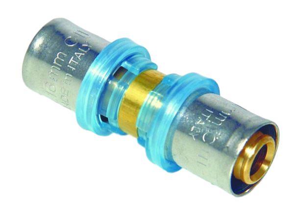 Manicotto intermedio a pressare per multistrato da Ø 50
