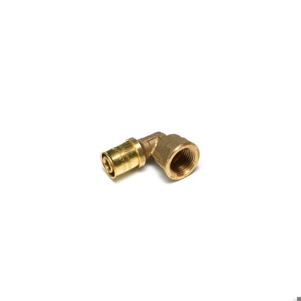 Gomito F a pressare per multistrato gas da Ø 16 x 1/2