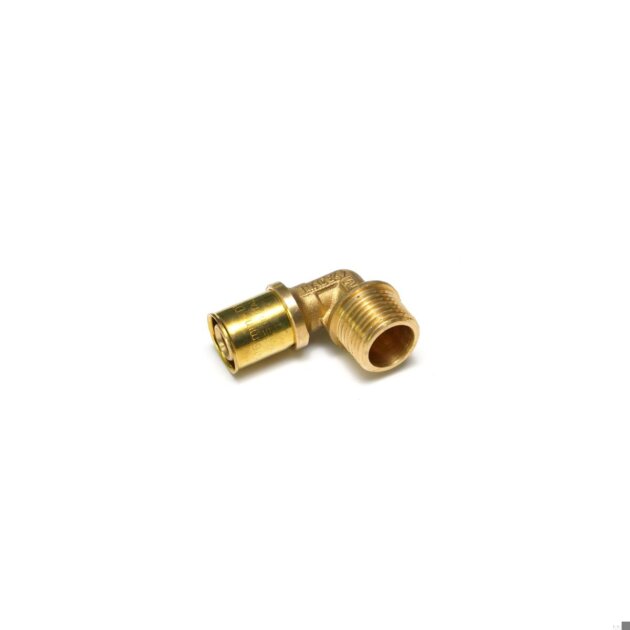 Gomito F a pressare per multistrato gas da Ø 20 x 3/4
