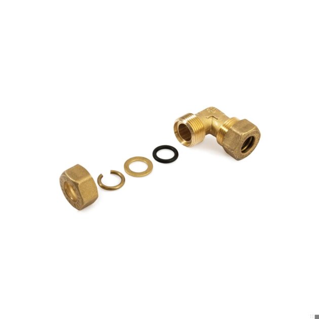 Gomito per rame con O-Ring (251) da Ø 14