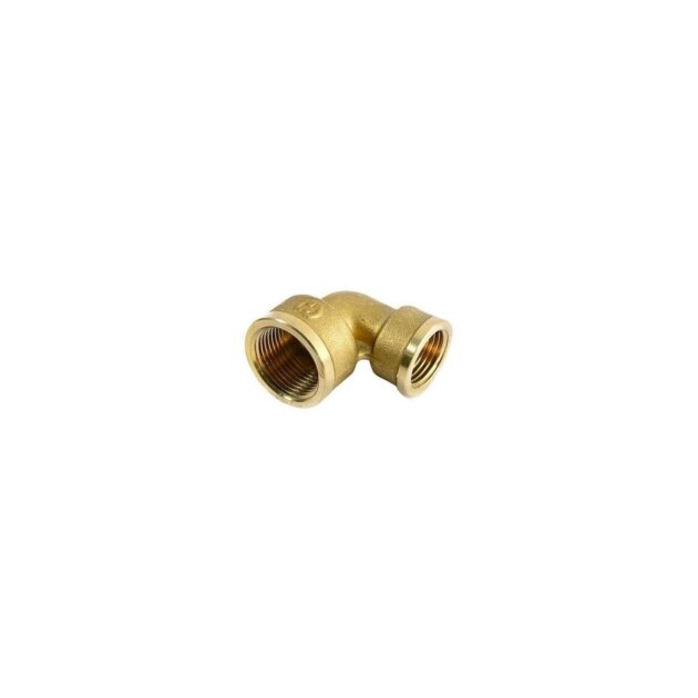 Gomito in ottone ridotto (90r) 3/4 x 1/2