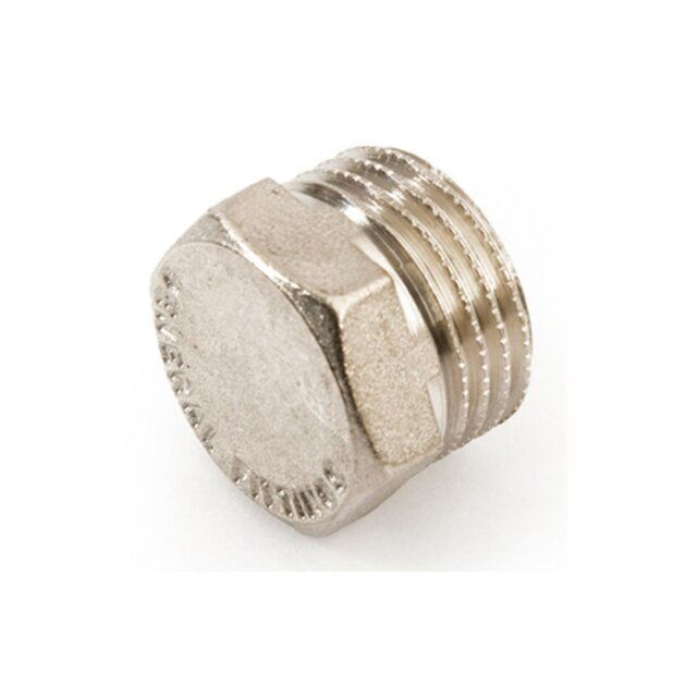 Tappo  M  in ottone cromato  (292)  da  1/2