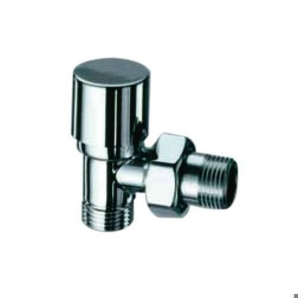 Detentore ad angolo cromato per rame da  12 x 1/2
