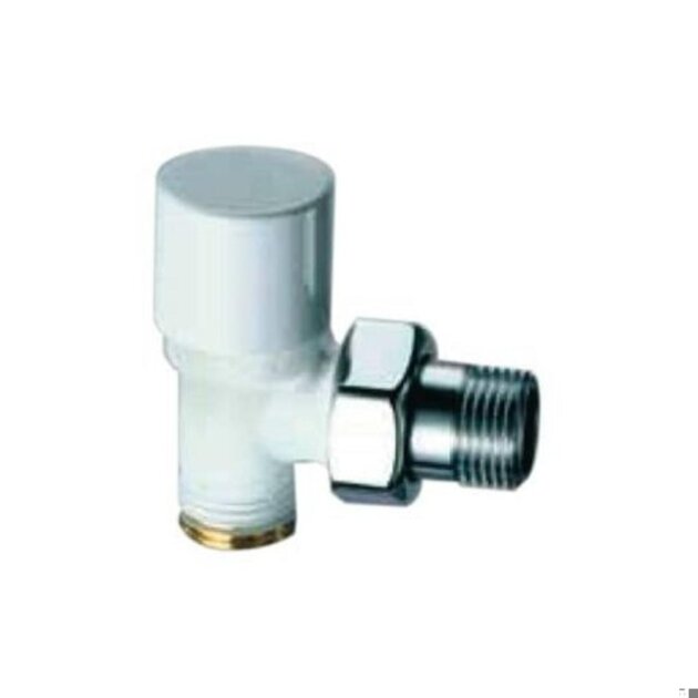 Detentore ad angolo bianco per rame da 12 x 1/2