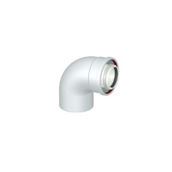 Ariston - Curva scarico fumi coassiale a 90° per caldaia a condensazione