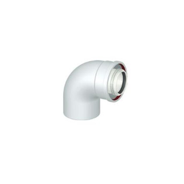 Ariston - Curva scarico fumi coassiale a 90° per caldaia a condensazione