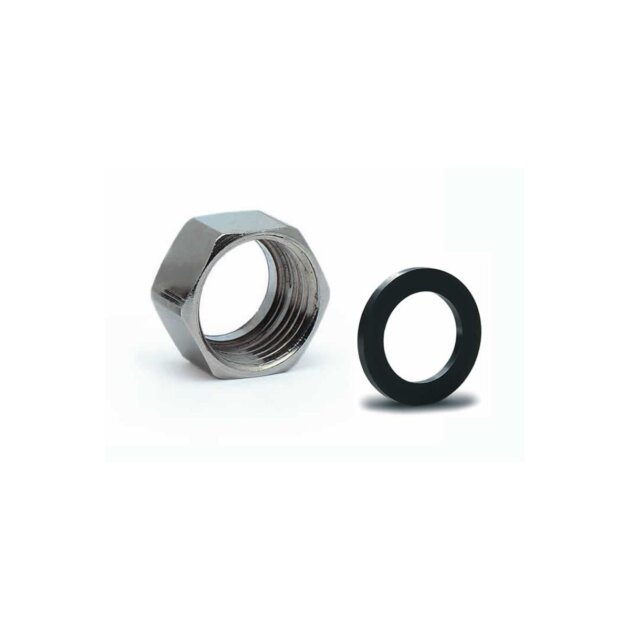 Eurotis - Dado con guarnizione per tubo in acciaio inox per gas da  1/2