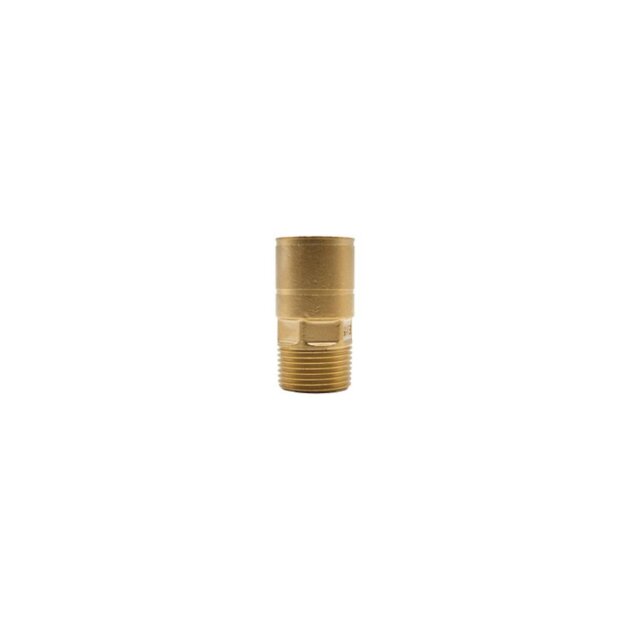 Giunto a pressare in ottone con guarnizioni in EPDM DN15 M 3/4' per CSST