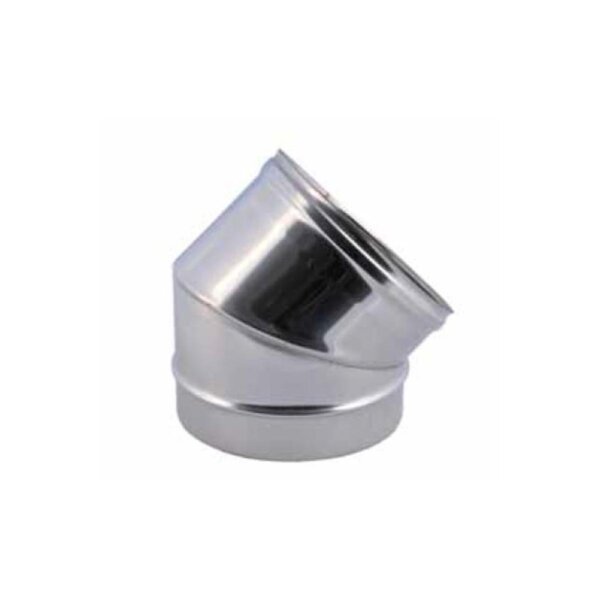 Curva in acciaio inox 45° AISI 304 da 130
