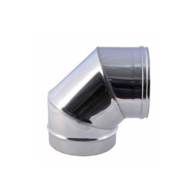 Curva in acciaio inox 90° AISI 304 da 80